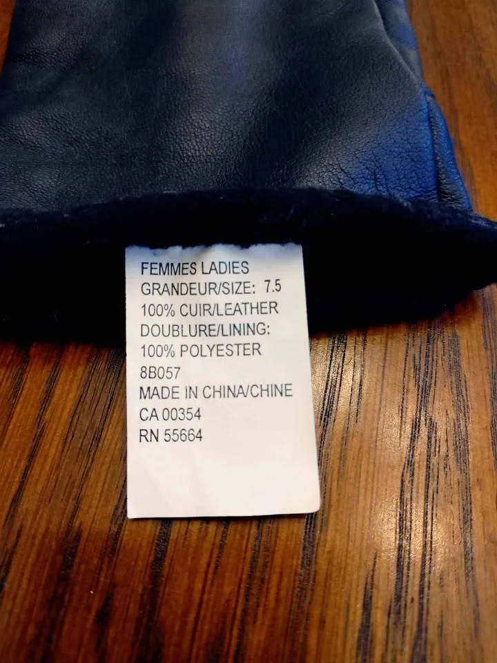 Women's Kodiak 100% real Leather Gloves 7.5 image indicator(5)