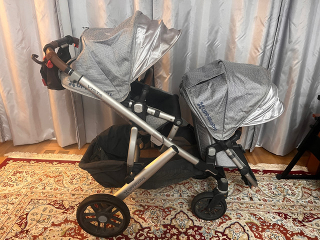 UPPAbaby Vista V2 Double Stroller and Bassinet