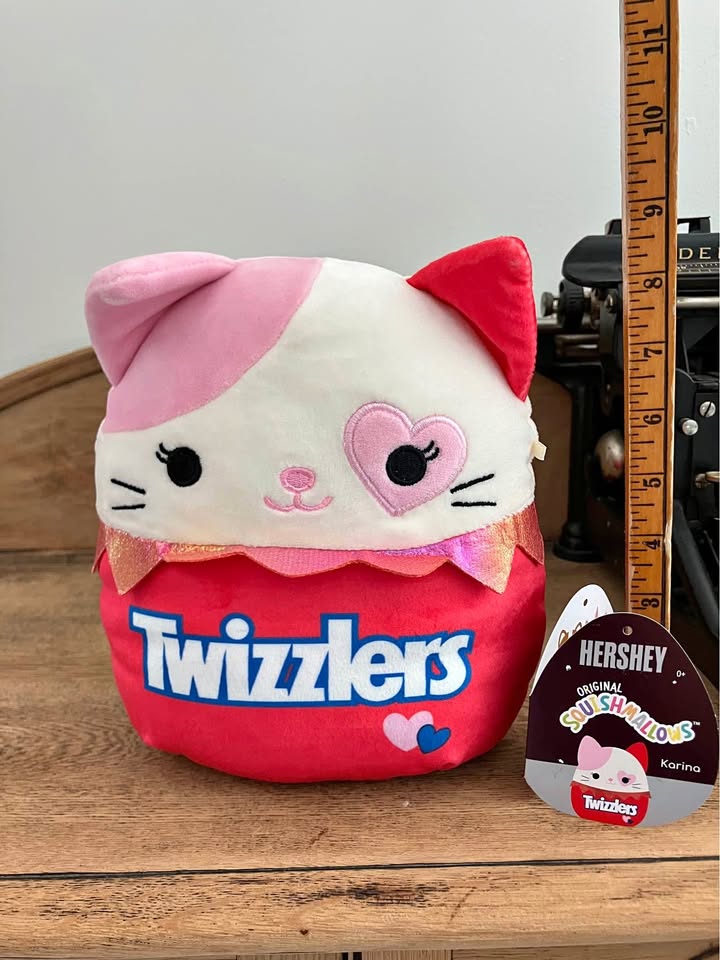 Squishmallows Hershey 8" Karina the Twizzlers Cat