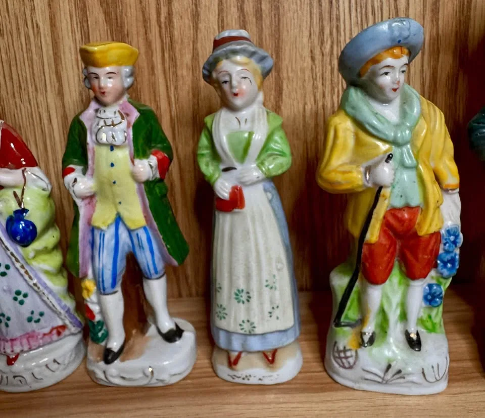 7 Vintage Porcelain Figurines - Circa 1945-1955 - $40 image indicator(3)