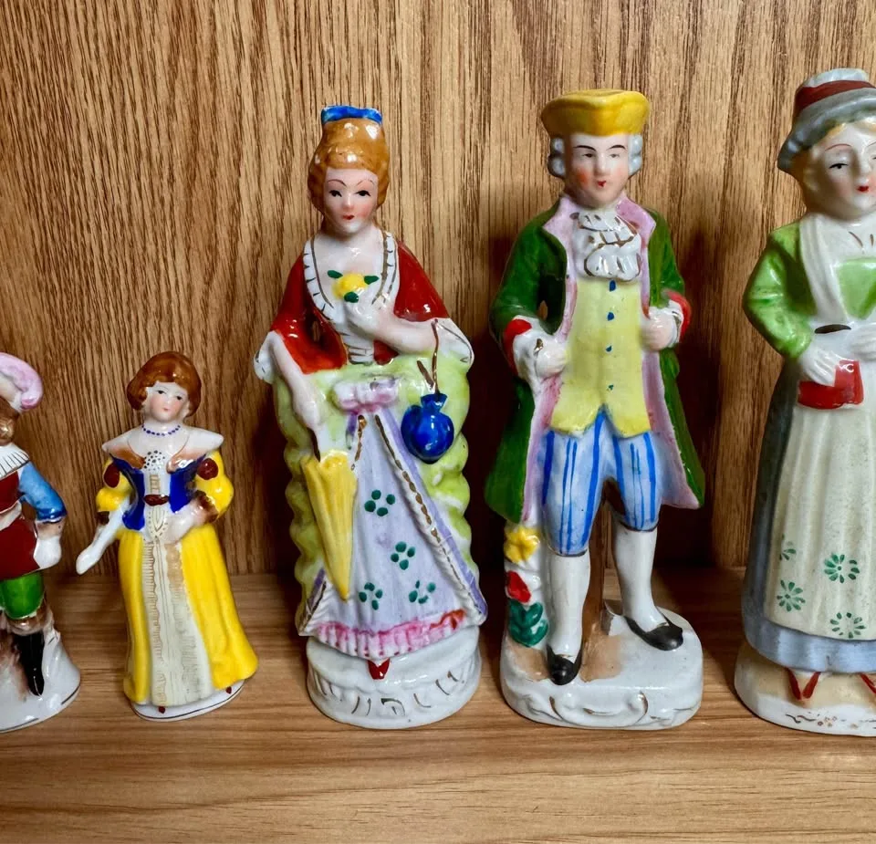 7 Vintage Porcelain Figurines - Circa 1945-1955 - $40 image indicator(4)