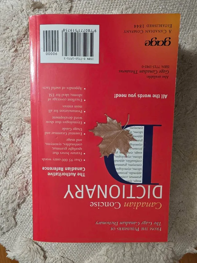 Gage Canadian Concise Dictionary image indicator(2)