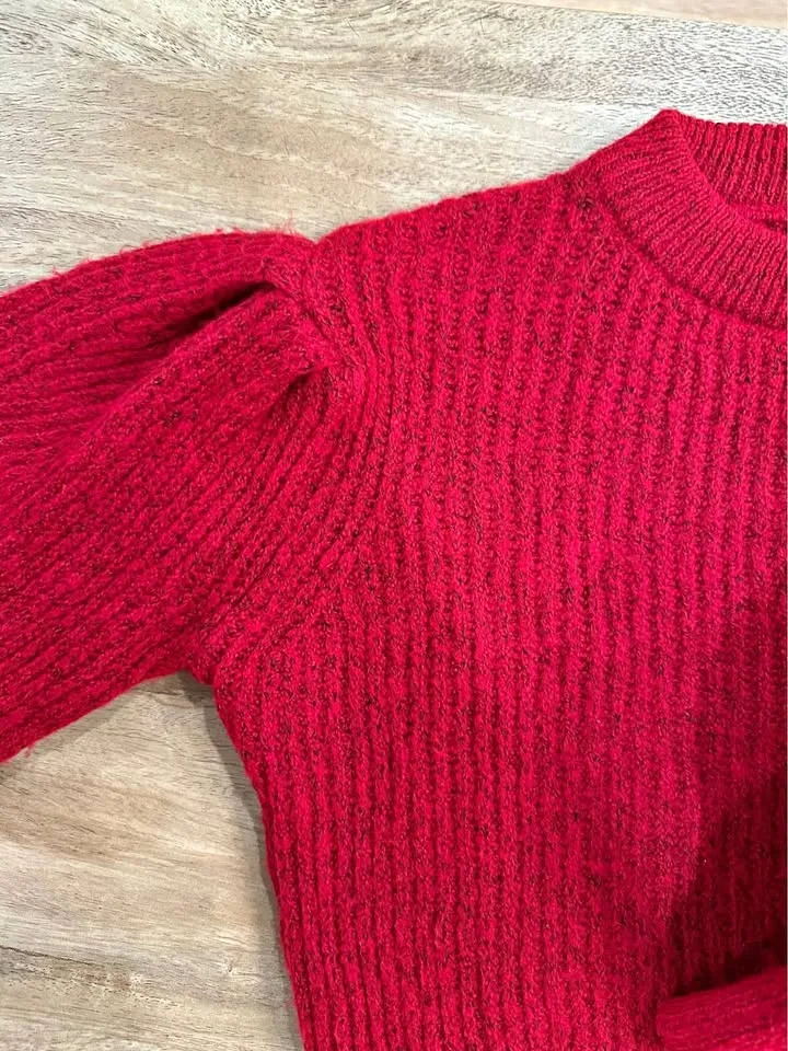 De facto Red Knit Sweater thumbnail