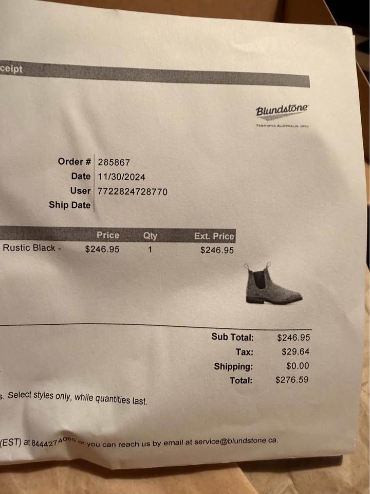 Brand New Blundstone Winter Thermal Rustic Black Boots (Size 9) - photo 5