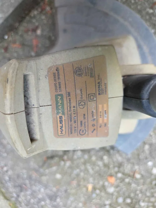 Electric Weed Wacker image indicator(4)