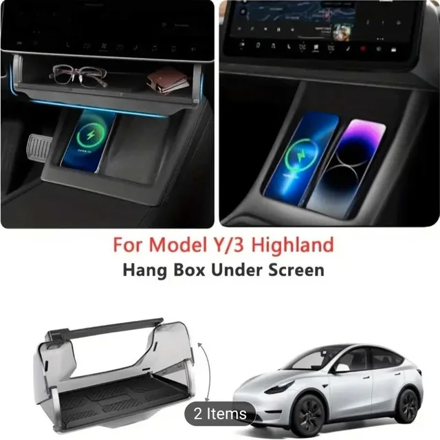 Tesla Model 3/Y Under Screen Storage Box image indicator(2)