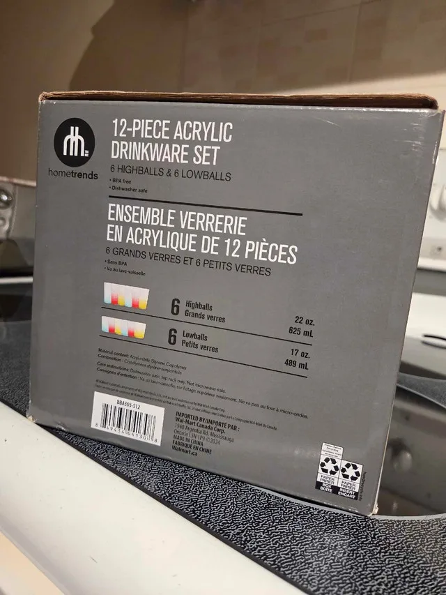 Hometrends Acrylic Drinkware Set image indicator(4)