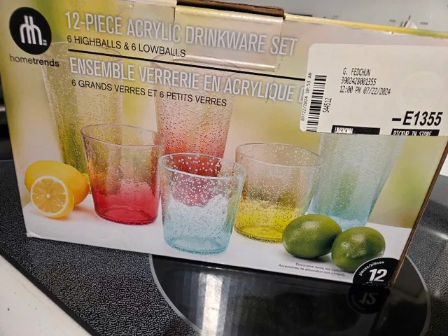 Hometrends Acrylic Drinkware Set image indicator(6)