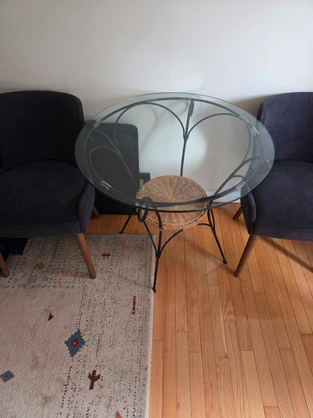 Glass Top Bistro Table