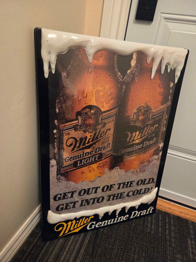 Miller Genuine Draft Light Sign