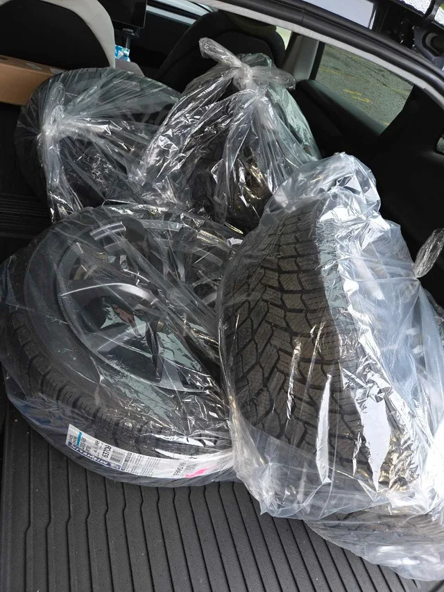 Michelin X-Ice 235/45R18 on Tesla Rims thumbnail