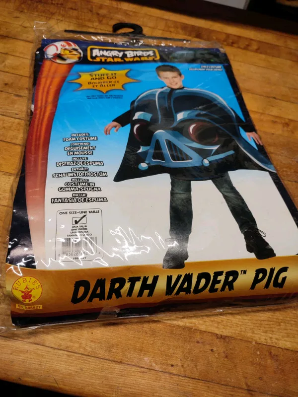 Angry Bird Darth Vader Halloween Outfit thumbnail
