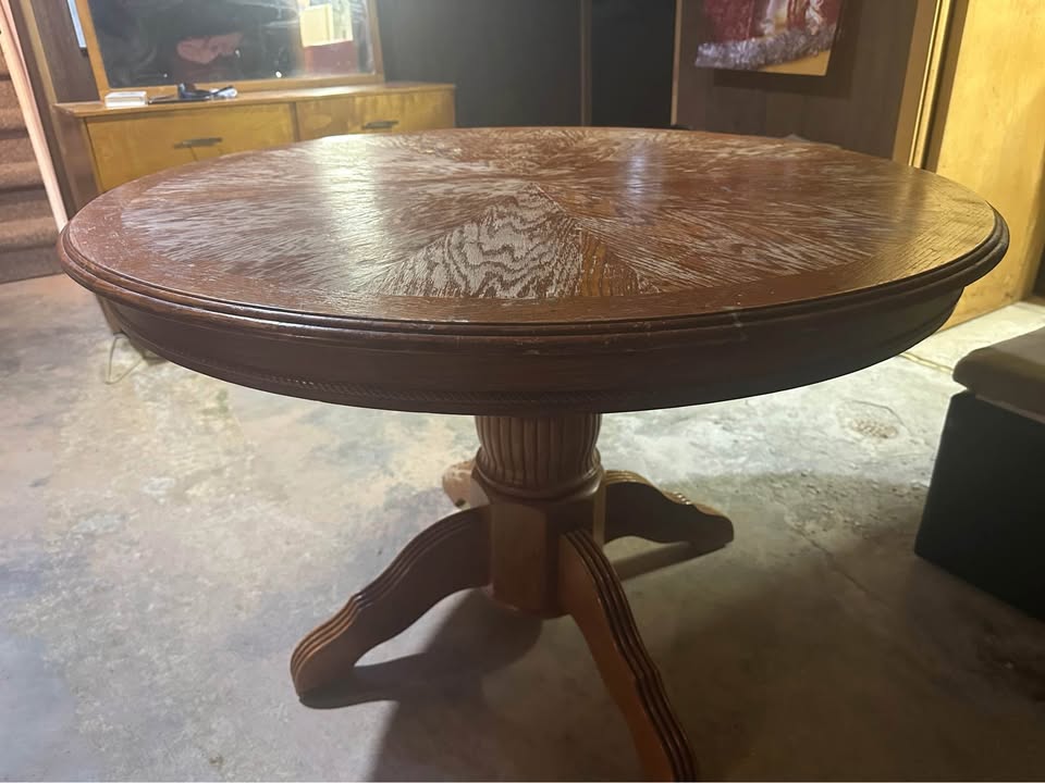 kitchen table 4 chairs solid wood - photo 3