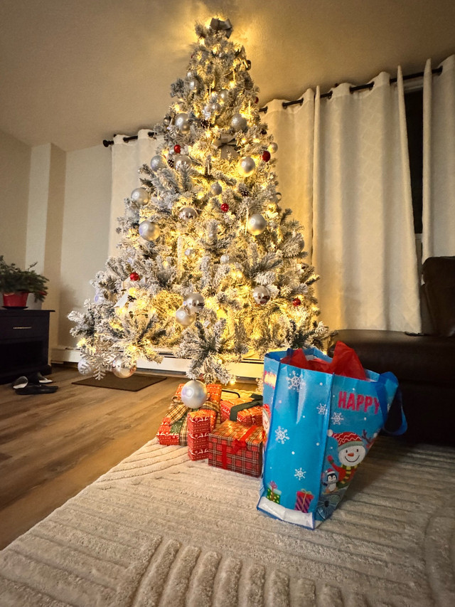 Flocked Christmas Tree