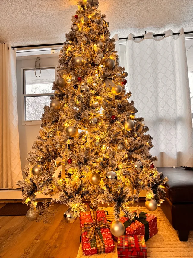 Flocked Christmas Tree image indicator(4)