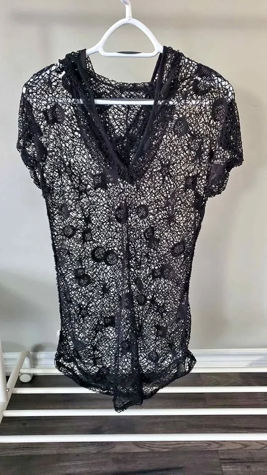 Swimsuit coverup , Bohemian style outfit Size M thumbnail