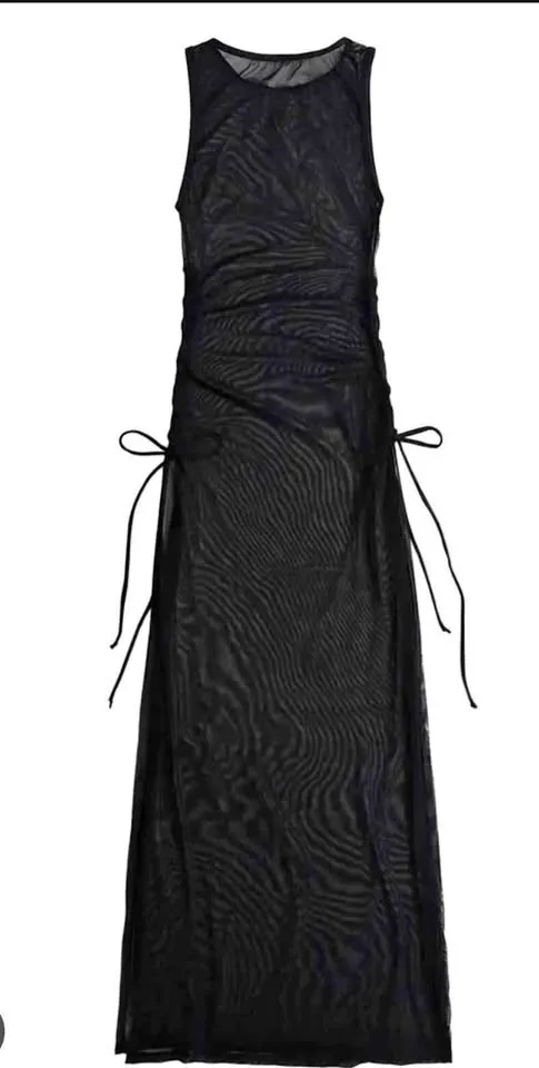 Black mesh swit suit cover-up Size L/XL thumbnail