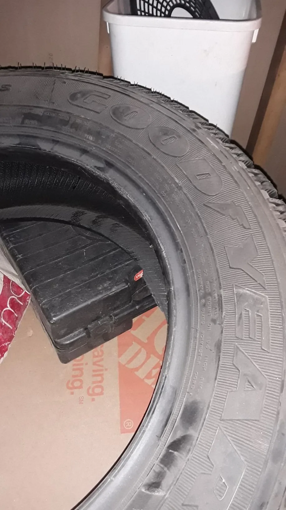2 Goodyear nordic 225/60/16 tires. New image indicator(2)