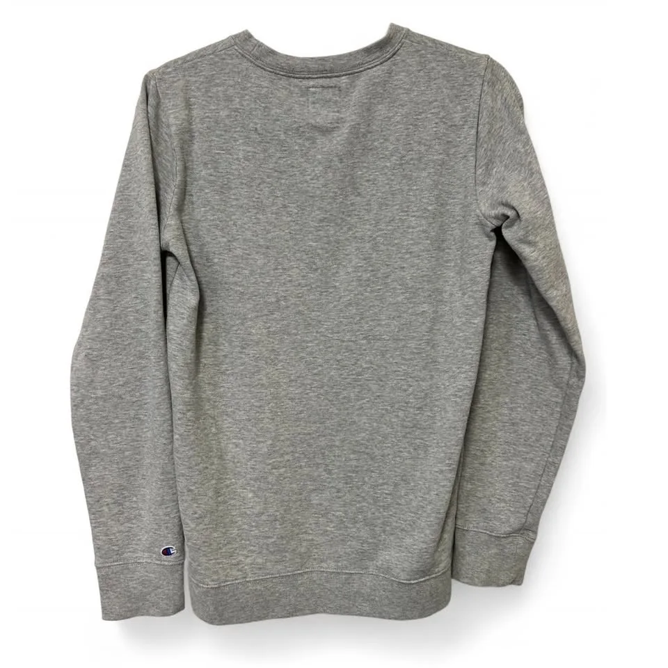 Grey Crewneck Champion Logo Embroidered Sweatshirt image indicator(2)