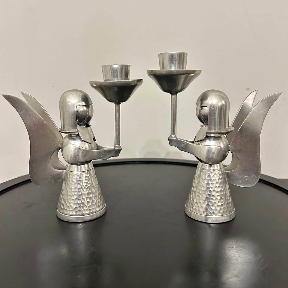 Wisnol Pewter Angel Candle Holders - Indonesia ASIS