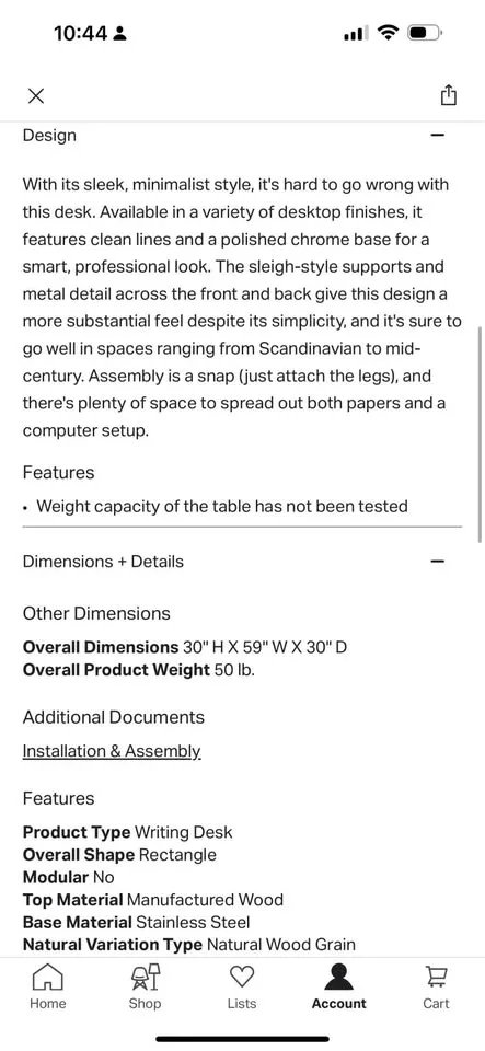 AllModern ‘Joanie’ Desk image indicator(4)