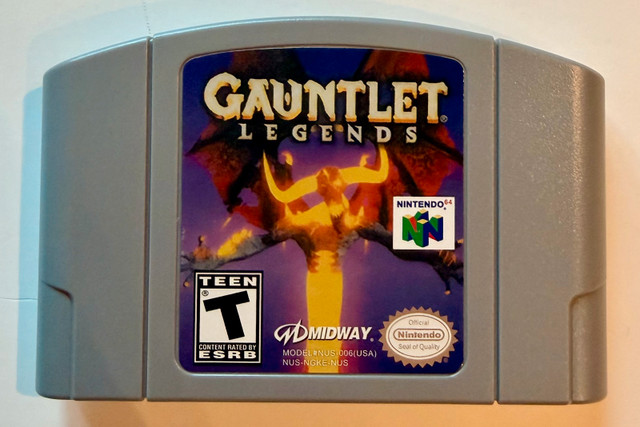 Gauntlet Legends N64 Reproduction Cartridge