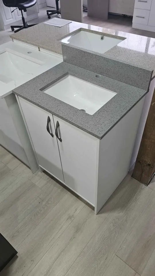 Bathroom vanity 24" with Quartz Countertop image indicator(2)