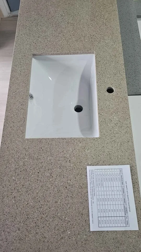 Bathroom vanity 48" with Quartz Countertop image indicator(4)