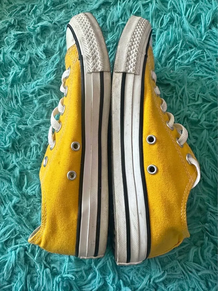 Lemon Yellow Converse Low