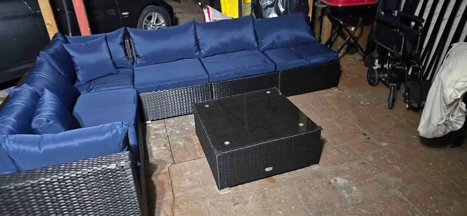 Patio l shape couch