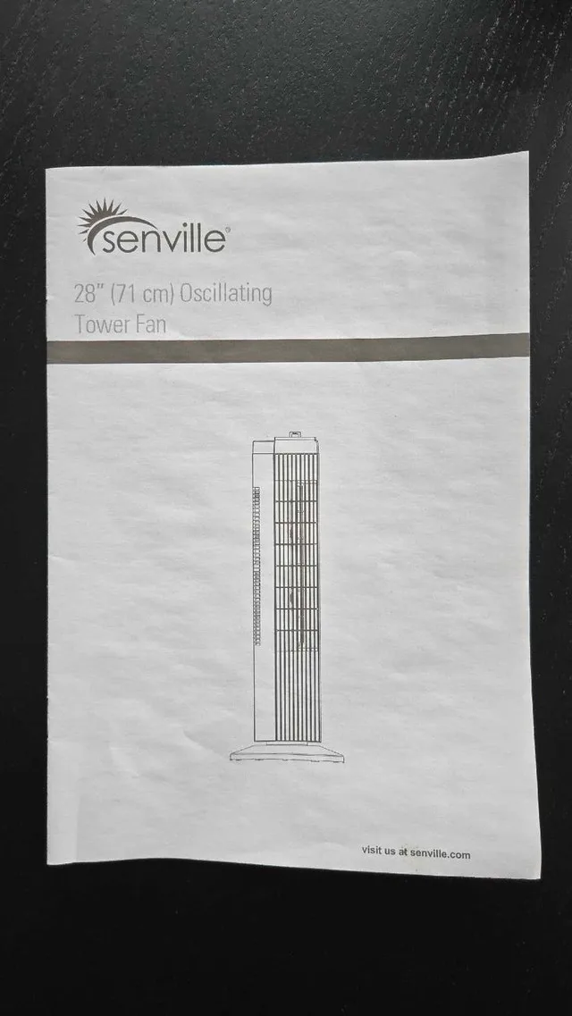 Senville 28" Oscillating Tower Fan image indicator(4)