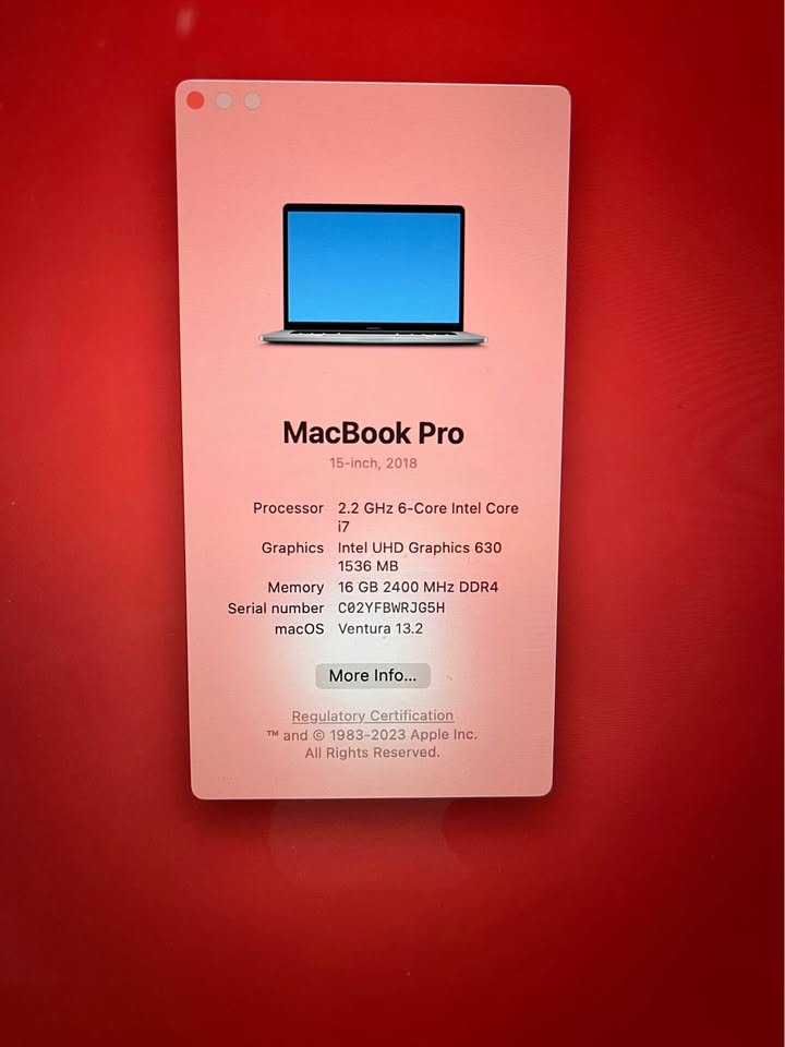 2018 Apple MacBook Pro 15” - photo 4