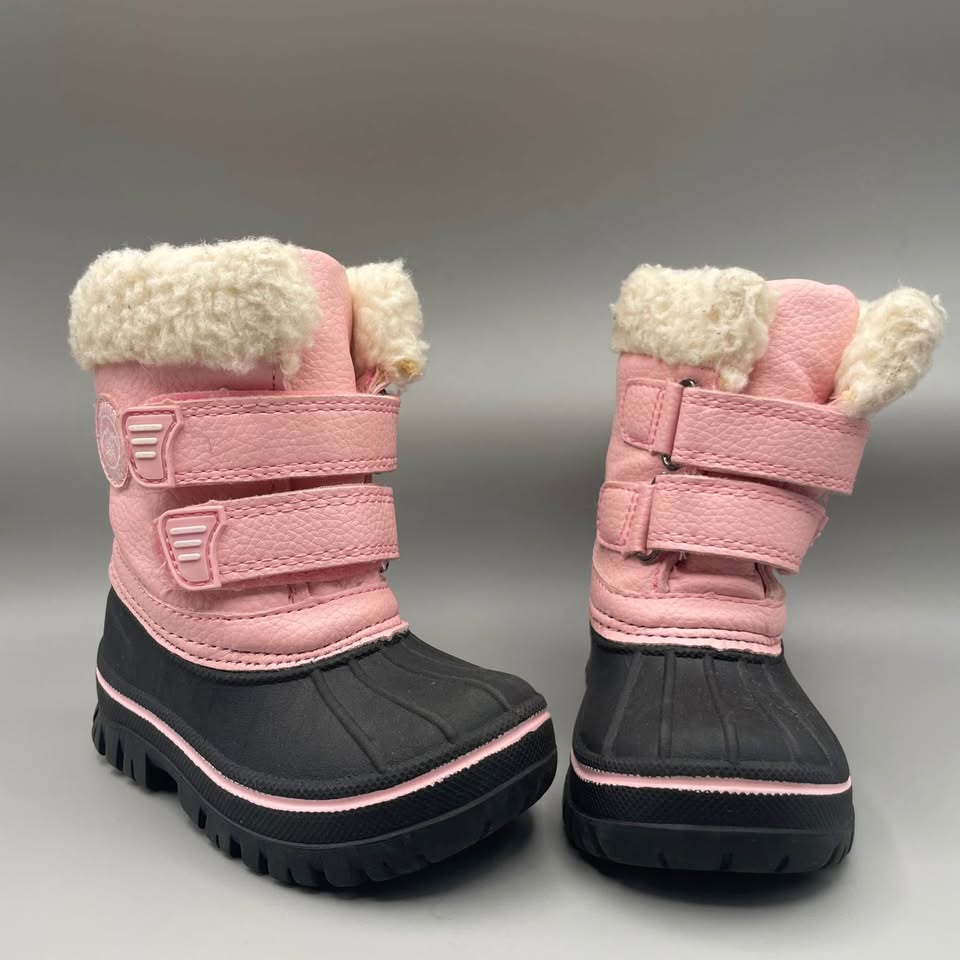 boots pink with fur, Kids, winter size 5C| toodler. -20 C - photo 2