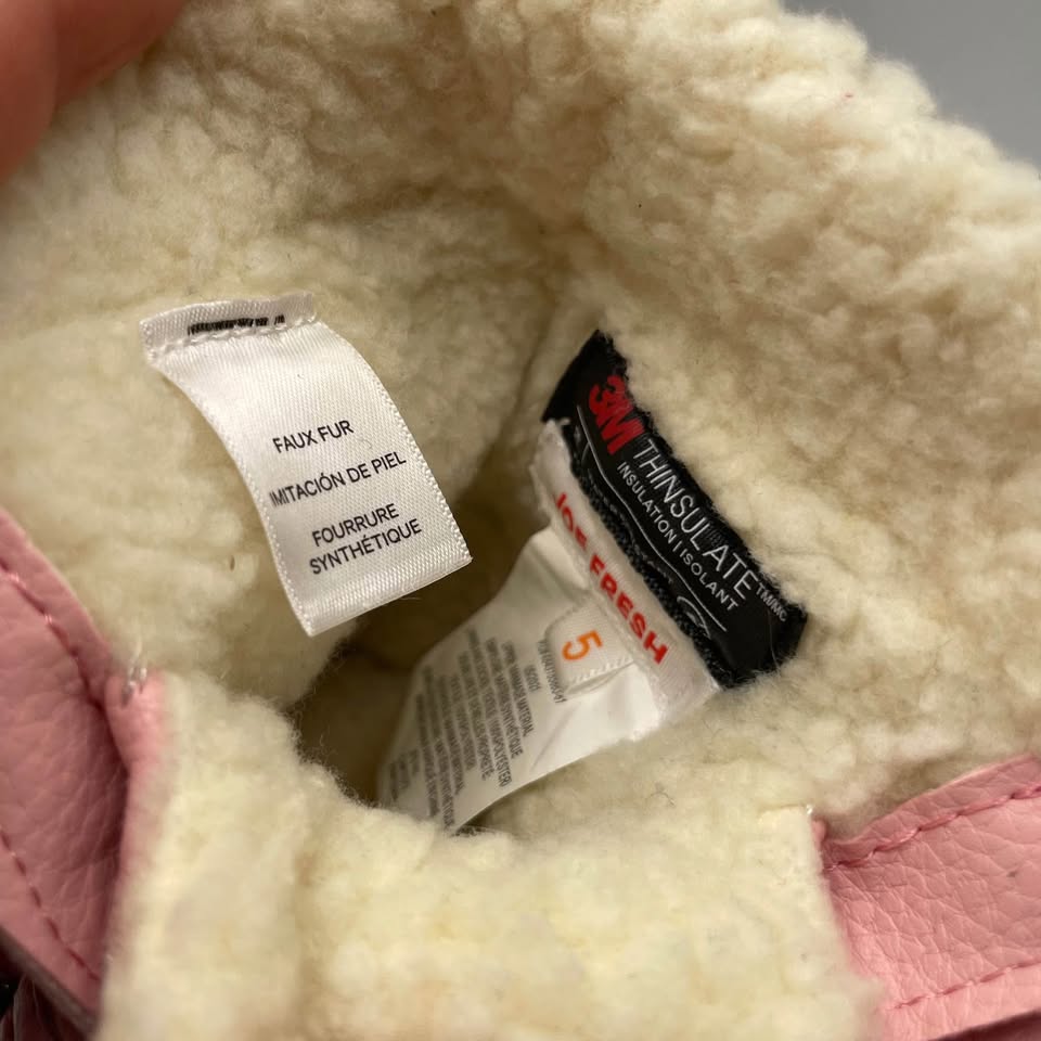 boots pink with fur, Kids, winter size 5C| toodler. -20 C - photo 4