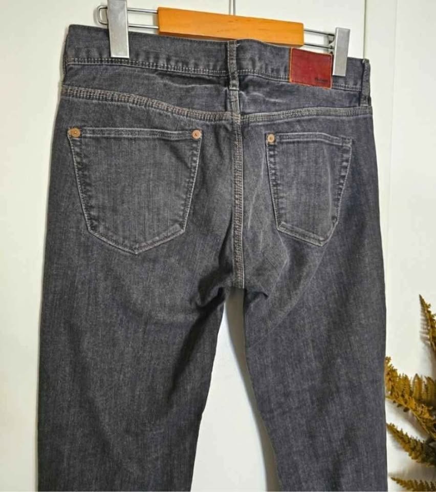 Size 26 Madewell Bootcut Low Rise Dark Grey Stretch Jeans - photo 2