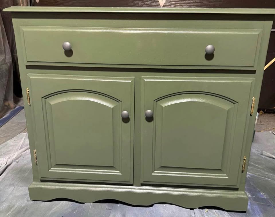 Modern Sage Green Sideboard / Cabinet – $250 - photo 2