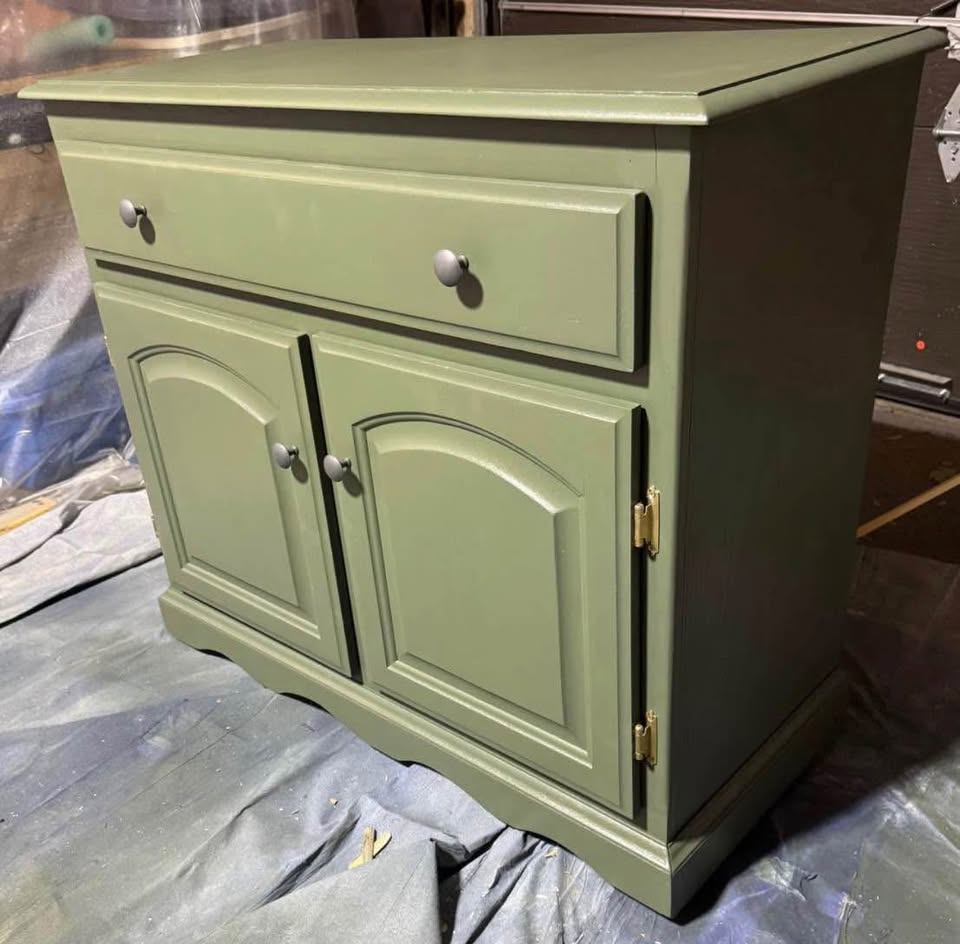 Modern Sage Green Sideboard / Cabinet – $250 - photo 3