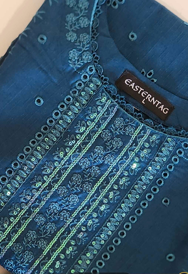 3 pcs Chikenkari embroidered suit