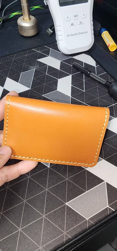 Unisex Tan Leather wallet - photo 2