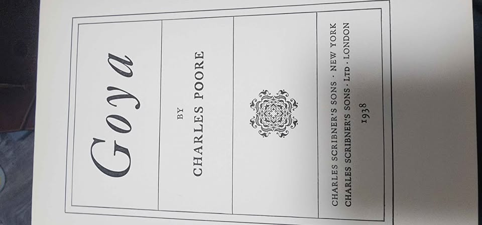Goya by Charles Poore First Edition 1983 - photo 3