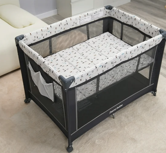 Baby Crib Pamo Babe Portable Playard with Padded Mat