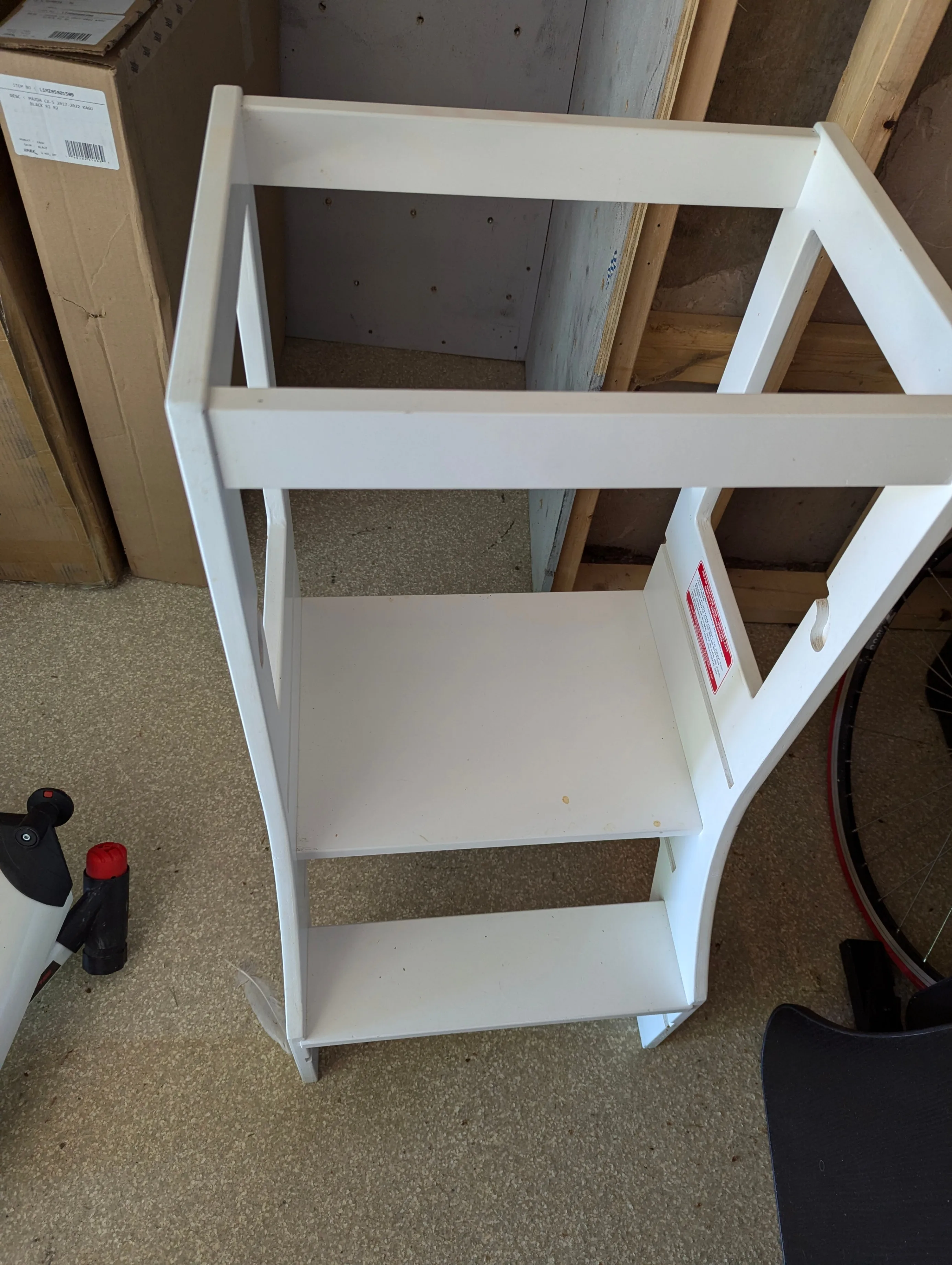 Adjustable Kitchen Stool for Kids (Montessori Learning Tower) thumbnail