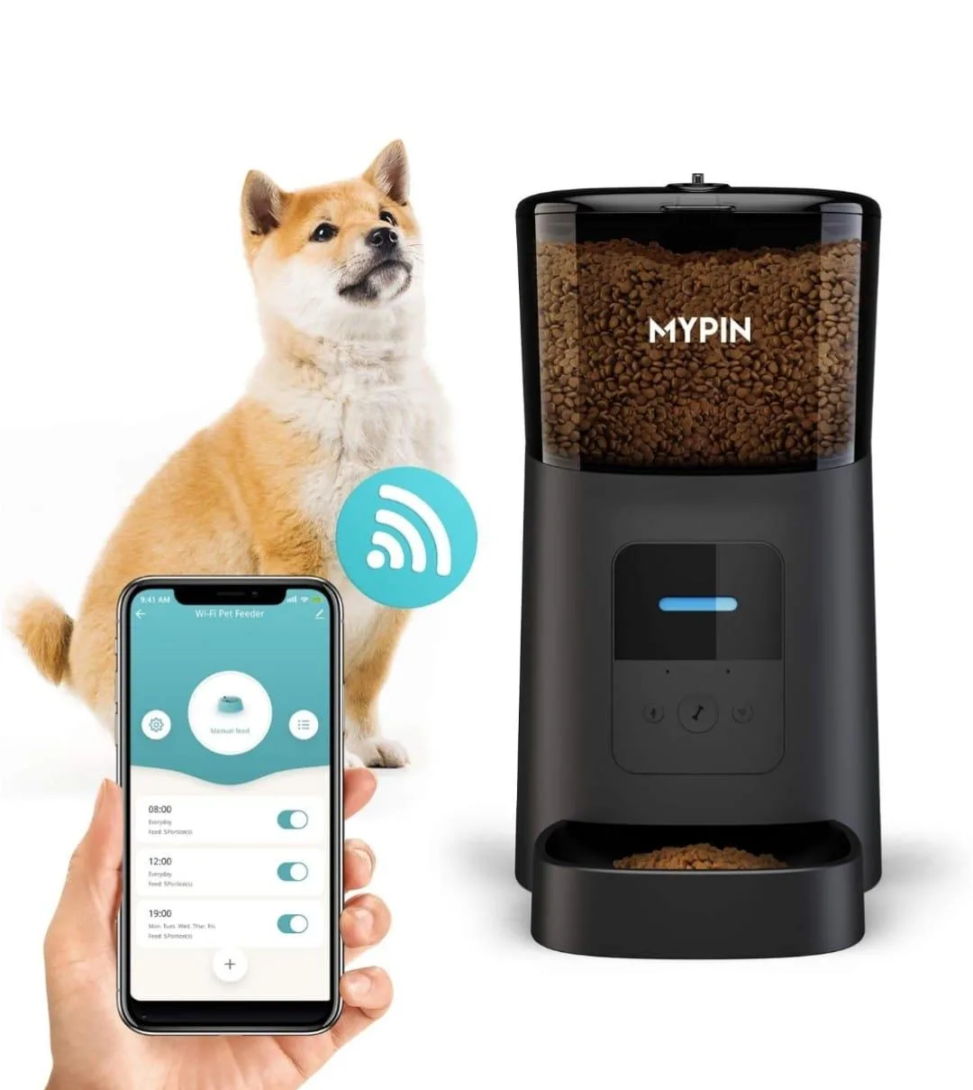 Automatic Pet Feeder for Cats and Dog, 2.4G Wi-Fi thumbnail