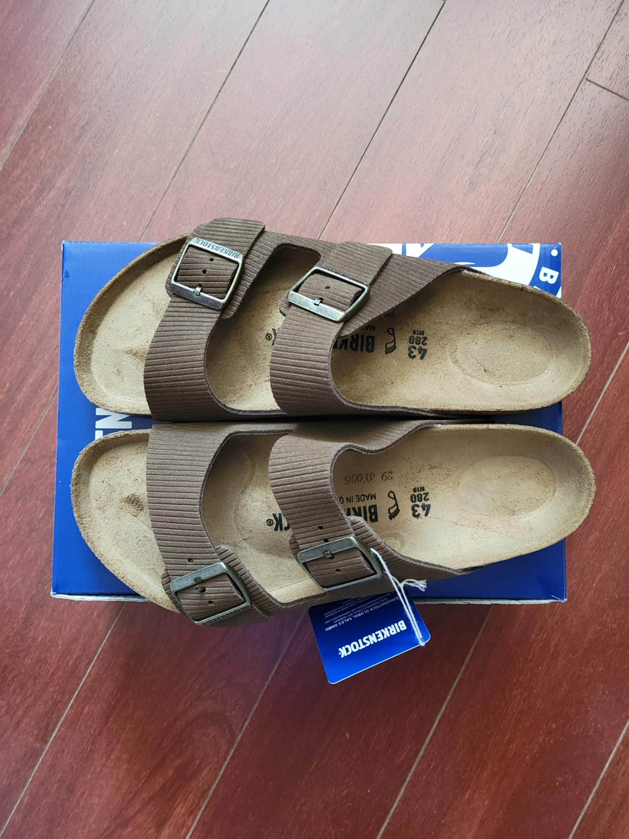 Birkenstock Arizona Suede Leather Embossed - Corduroy Dark Tea - photo 4