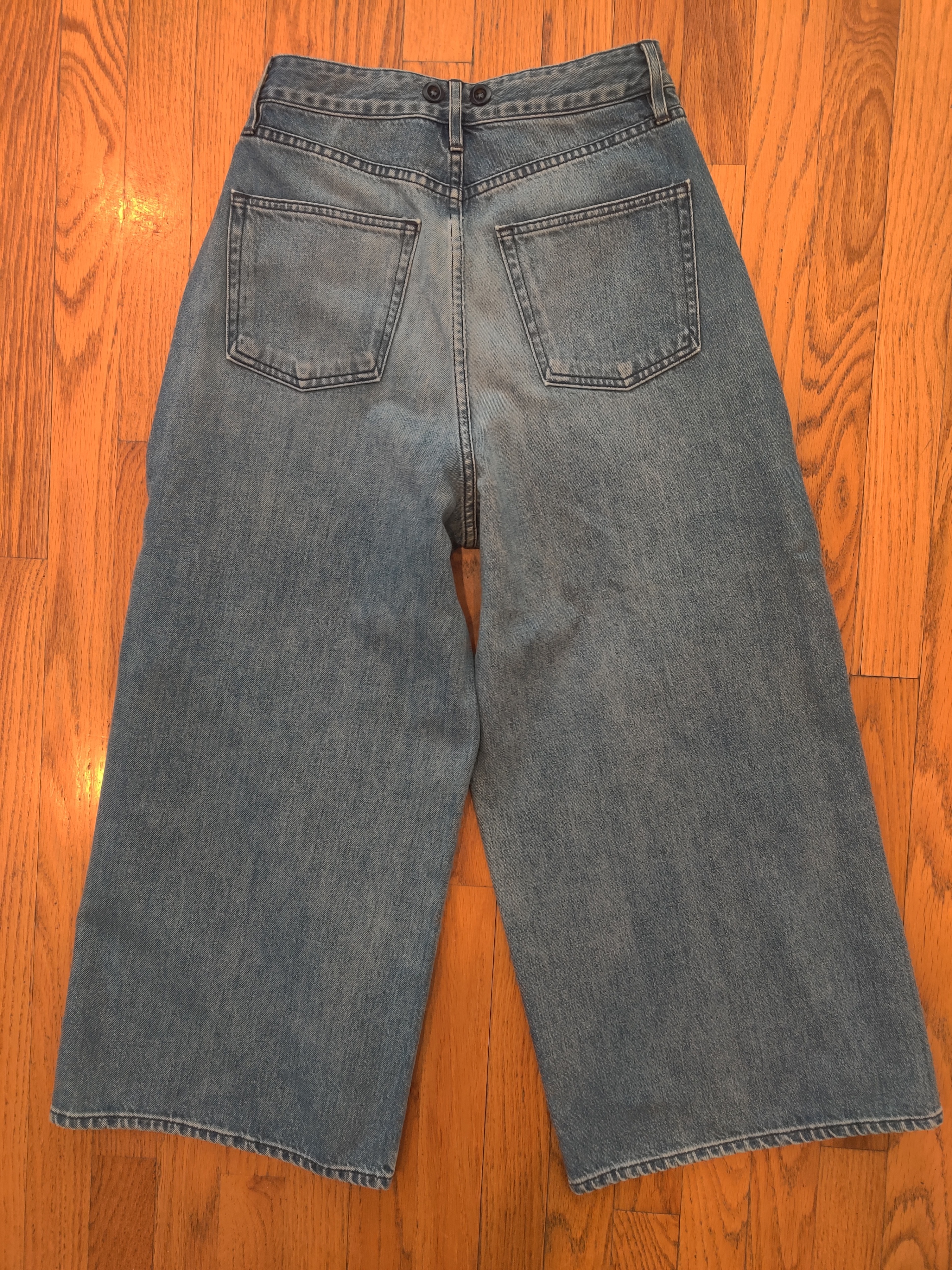 3 x 1 designer women's wide-leg " two way fashion denim " - photo 2