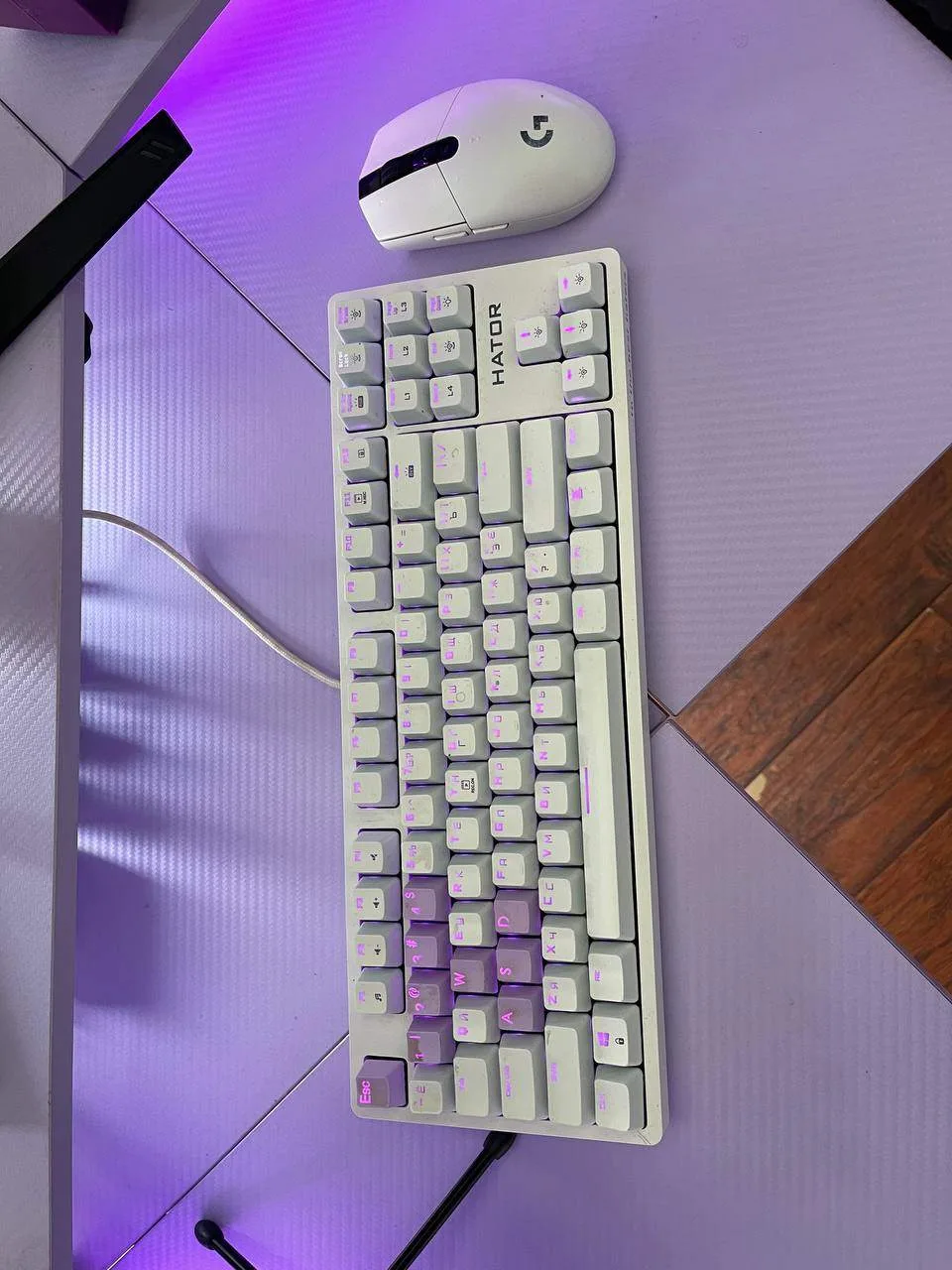 Gaming Setup – Logitech mouse, Hator Keyboard, FIFINE Mic thumbnail