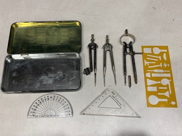 Geometry Set - Great Condition - Includes Box