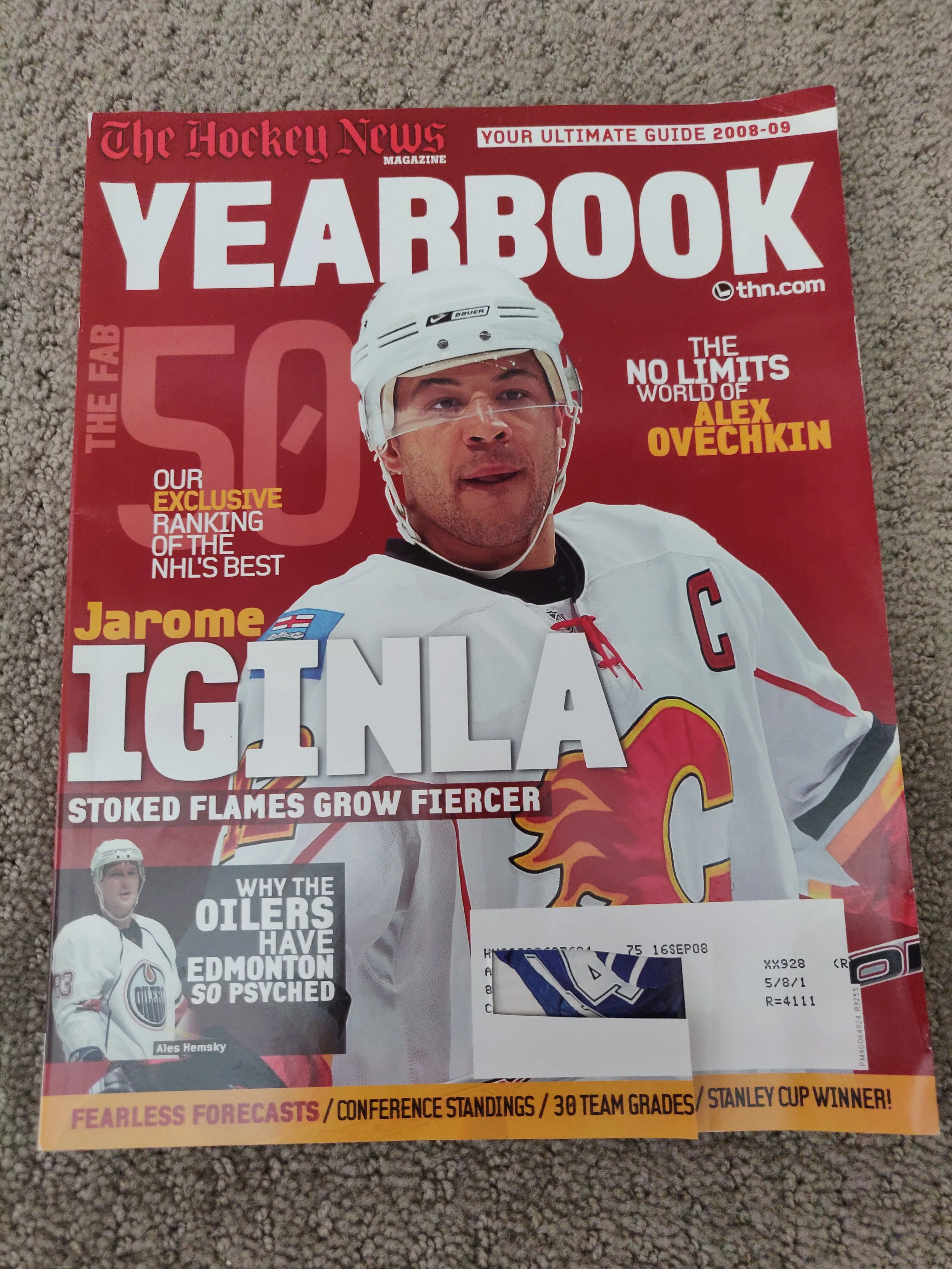 Hockey News Magazine - Yearbook - Jarome Iginla Calgary Flames thumbnail