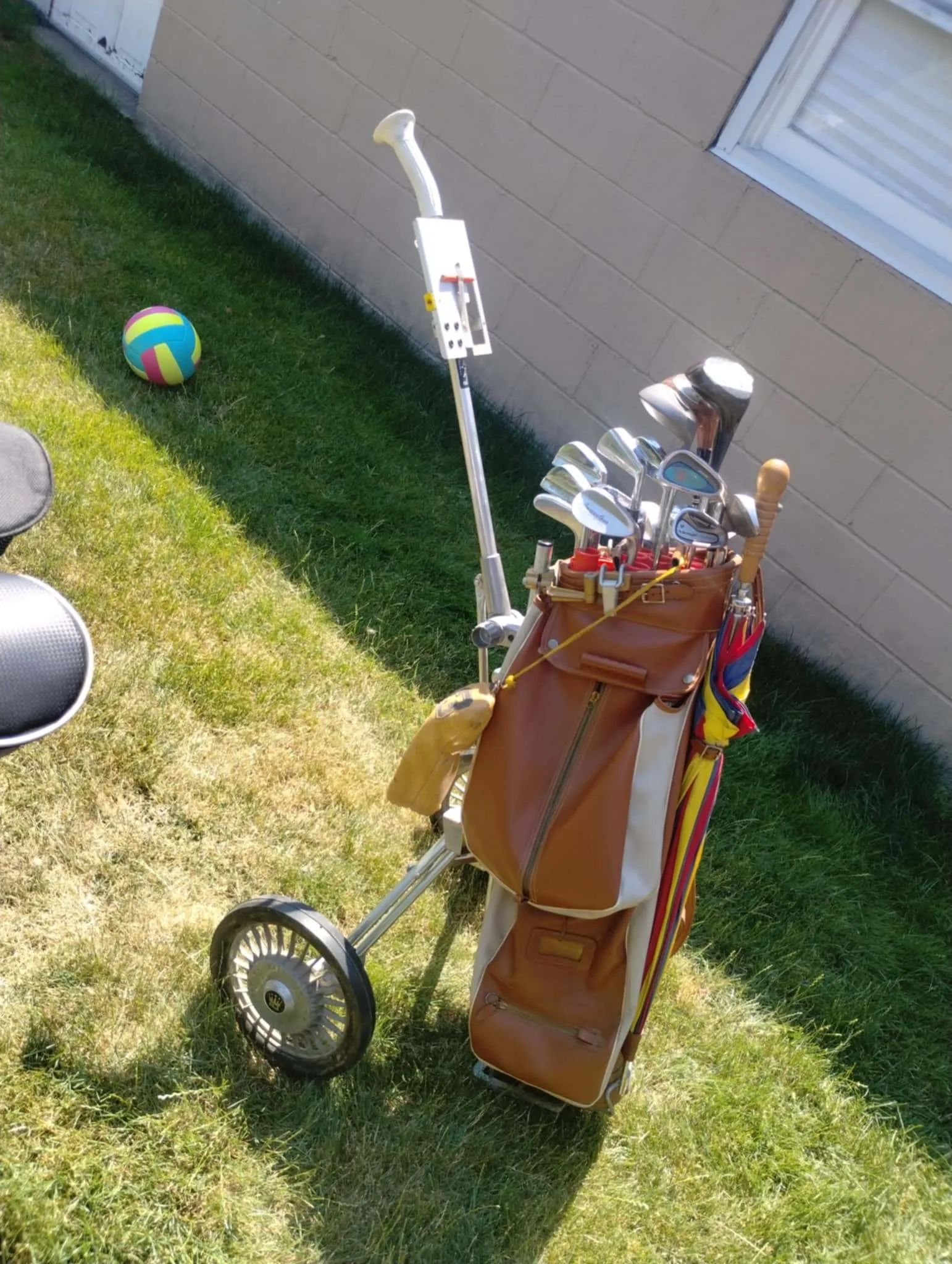Vintage Club Set Truline Bag (England) Arnold Palmer Golf Cart thumbnail