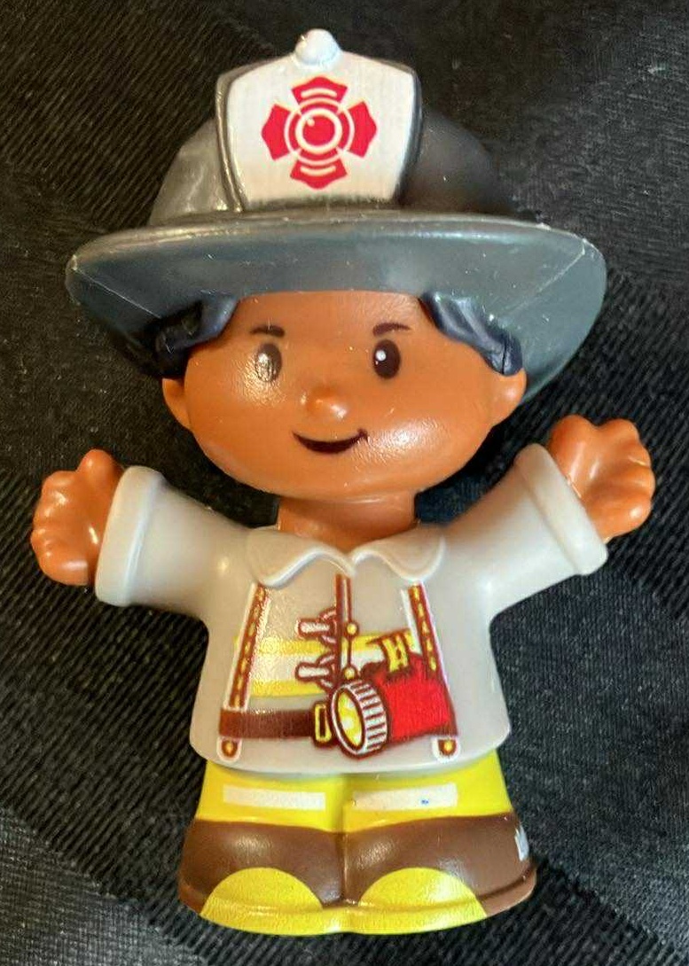 Little People African American Fireman Fire Fighter Figure